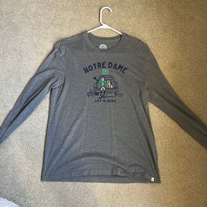 Notre Dame life is good shirt